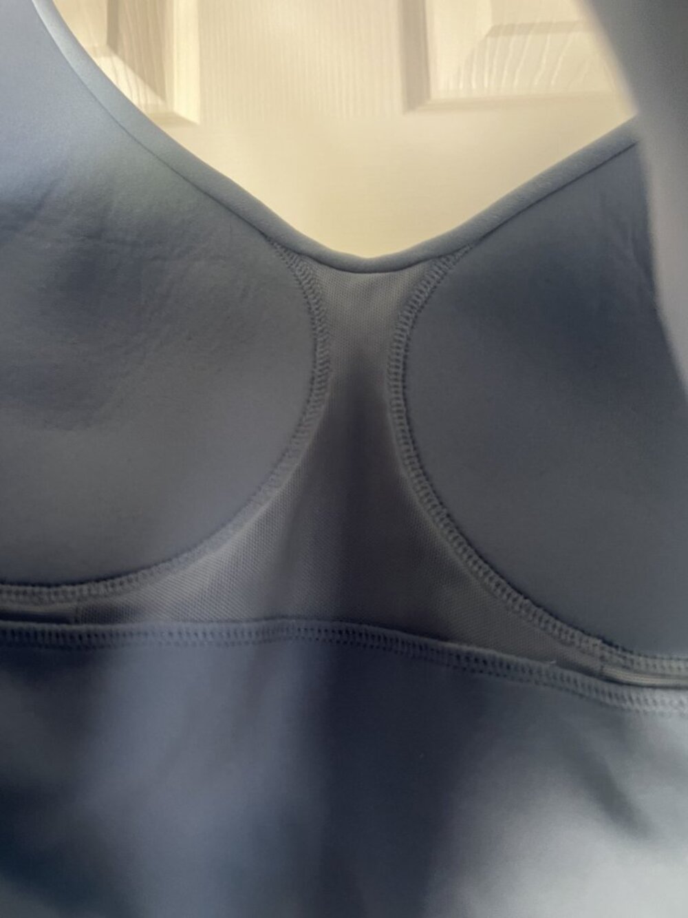 Nike Dusty Blue Longline Sports Bra Crop Tank Womens Medium - Picture 5 of 5